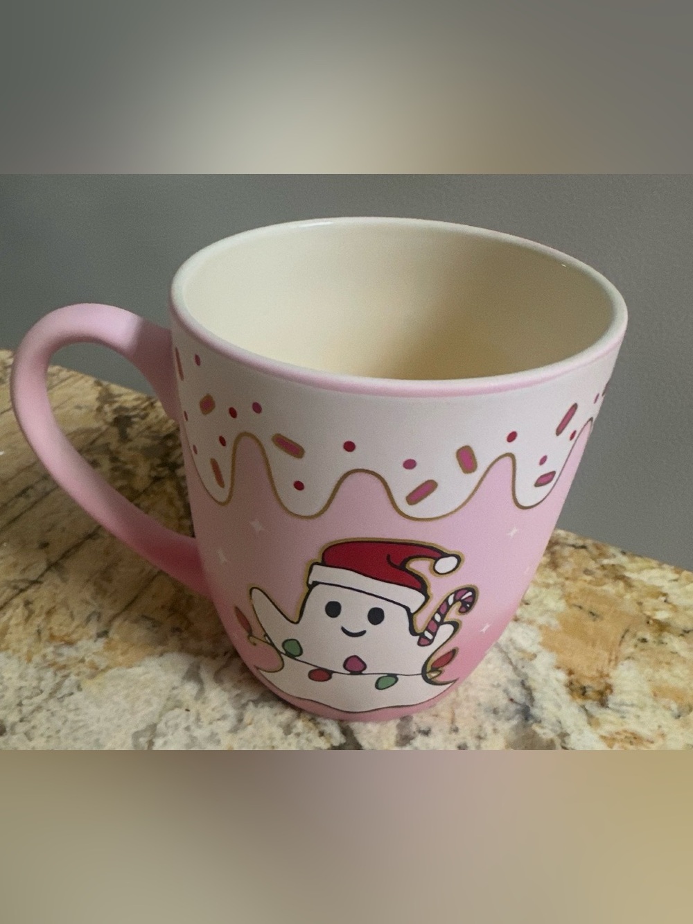 🍬 Peppermint & Pine 🌲 Christmas Ghost Holiday coffee mug
